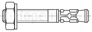 Wedge anchor with ETA, option 7