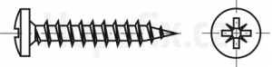 Chipboard screws PAN head pozitive, A2