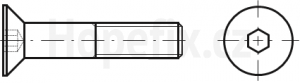 Hexagon socked countersunk head screws, 10.9