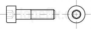 Šrouby s válcovou hlavou a vnitřním šestihranem, NEREZ