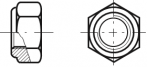 Matice samojistná šestihranná svírací celokovová, NEREZ A2