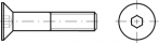 Hexagon socked countersunk head screws, A2
