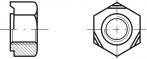 Hexagon weld nuts