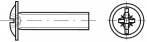 Cross Recessed Pan head screws with Collar