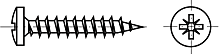 Chipboard screws PAN head pozitive – zinc plated