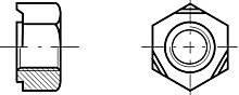 Hexagon weld nuts