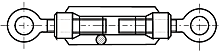 Turnbuckle eye - eye