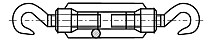 Turnbuckle hook - hook