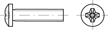Metrické s půlkulatou hlavou