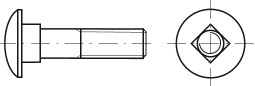 Metrické se zaoblenou hlavou