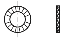 Serrated lock washers