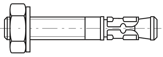 Wedge anchor with ETA, option 7