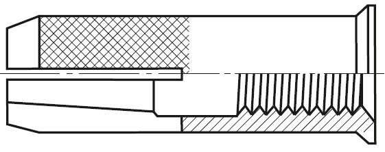 DROP IN ANCHOR WITH COLLAR, TYPE H - with serration